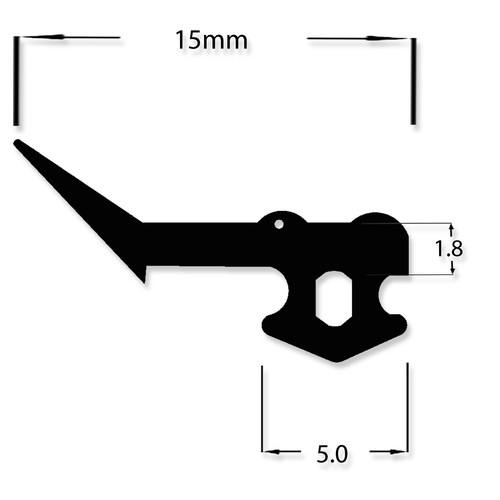 Upvc door window long flipper - long,