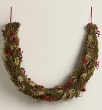 BNWT Zara Home Christmas Garland Approx 150cm X 2 Total 300cm