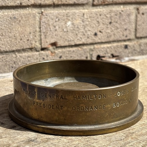 Trench art shell case major - case,
