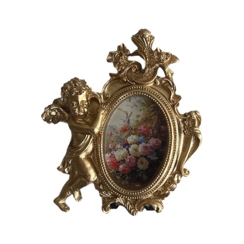 Vintage golden picture - vintage,
