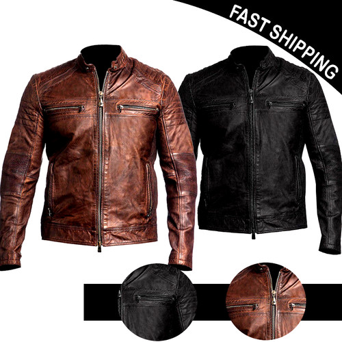 Men motorcycle biker - biker, leather
