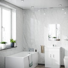 White Marble Cladding Modern