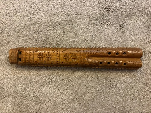 Vintage hand carved wooden - hand-carved,