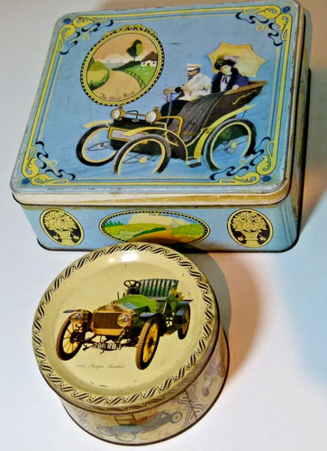 Pair vintage biscuit sweets - vintage,