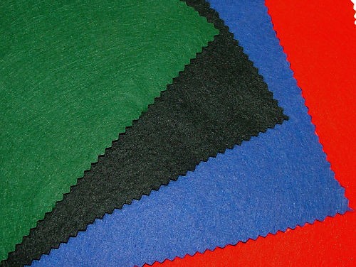 Wool mixed felt baize card - wool,
