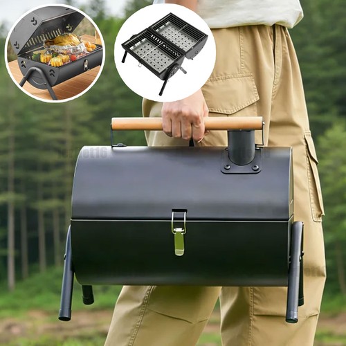 Oil drum charcoal bbq smoker - drum,