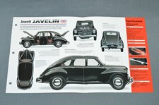 1947-1953 JOWETT JAVELIN (1950) Car SPEC SHEET BROCHURE PHOTO BOOKLET