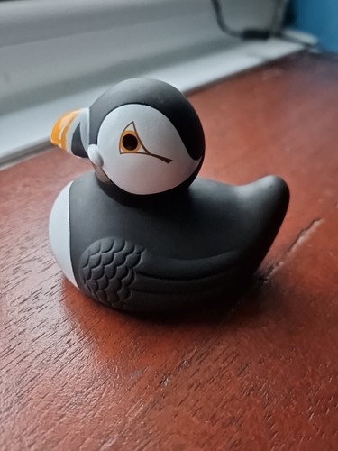 Puffin rubber duck quackie - puffin,