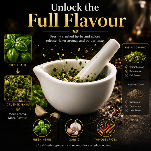 Pestle mortar set spice - &,
