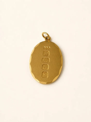 9ct yellow gold - gold, pendant
