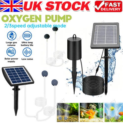 Solar powered oxygenator pond - solar,