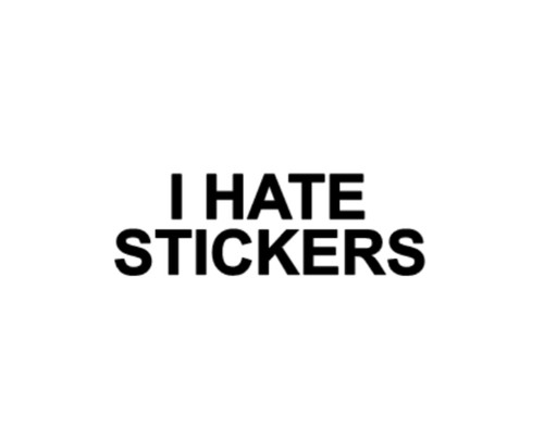 Hate stickers sticker - i, sticker/decal
