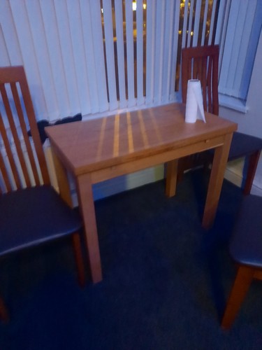 Dining table chairs - table, 3