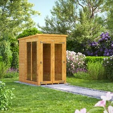 Summer house | Power Pent Wood Garden Summerhouse l Size 4x6 to 12x8