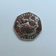 2020 CHRISTMAS 50p Coin FATHER CHRISTMAS NEW BUNC ENCAPSULATED WITH COA