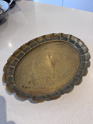 This vintage oval - this, brass