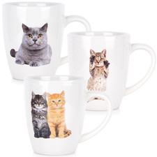 Cat Print Mug Set of 3 Off