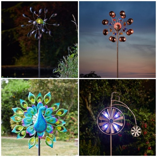 Solar led wind spinners - solar,