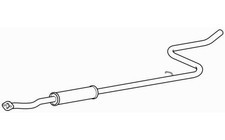 Centre Exhaust Middle Silencer for Citroen C2 VTS NFS(TU5JP4S) 1.6 (2004-2010)