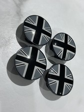 4 x black / grey Union Jack