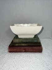 Vintage McCoy Pottery Sandy White Modern Dart Design Planter Dish MCM