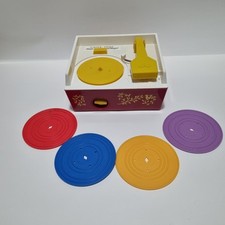 Vintage Style Fisher Price Music Box Record Player Mattel 2014 - Working