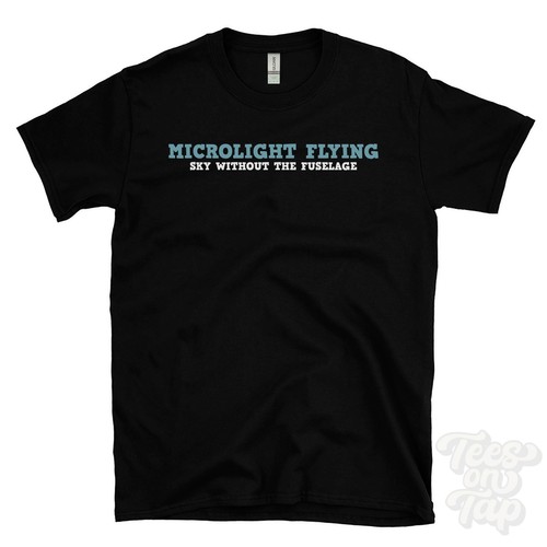 Microlight flying sky - sky, without
