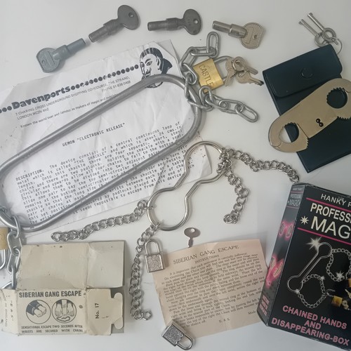Escapology props ephemera - props,
