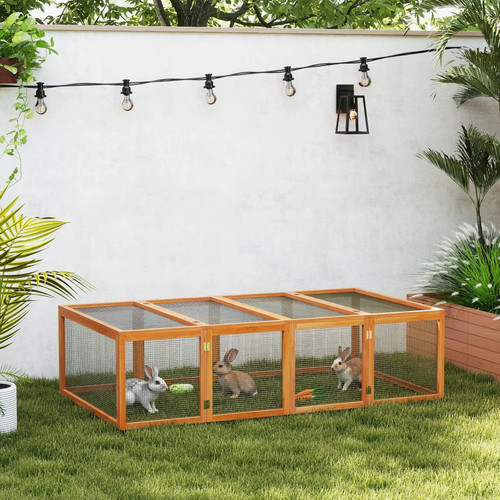 Rabbit hutch cage bunnies - hutch, play