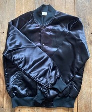 Vintage Starwears Warner Brothers Bomber Jacket - Black Shiny - Large