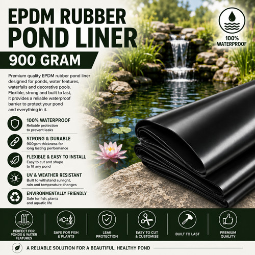 Epdm rubber pond liner - pond,