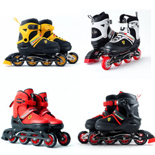 Official Ferrari Inline Roller Skates Adjustable Sizes UK 12 jr to 7 Adult FK16