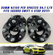 Fits Suzuki Wheel Spacers 20mm Black Swift 2017 Onwards Only 4x100 54.1 x 4