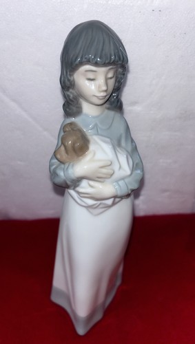 Nao lladro girl with - with, puppy