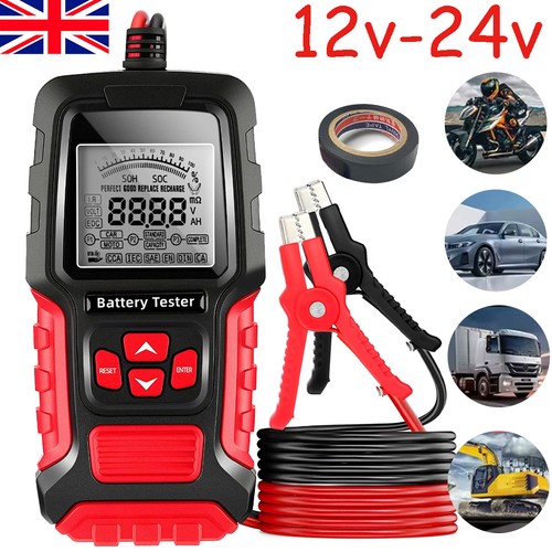 12v 24v car battery tester - battery, lcd