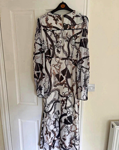 Karen millen ivory chain print - karen,