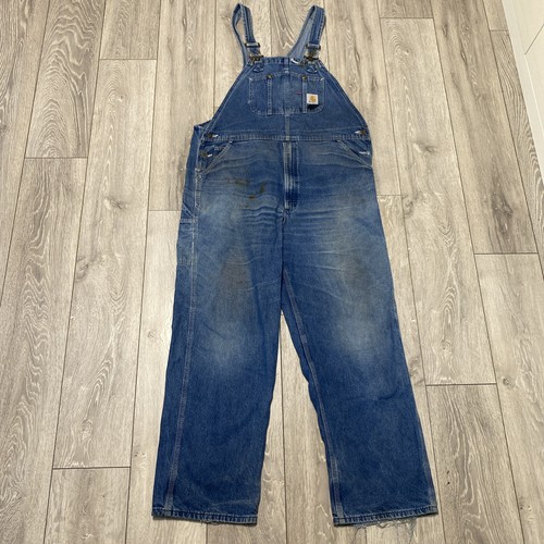 Vintage carhartt denim bib - vintage,
