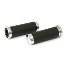 Black/Chrome Grips Kawasaki VN 800/VN 900 Custom/Classic/Vulcan/Drifter: M090906