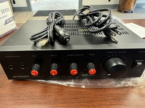 Accusonic pa amplifier - as-20,