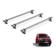 Renault Kangoo Roof Rack for 2008+ Maxi Wheelbase 3x Roof Bars Van Guard Trade