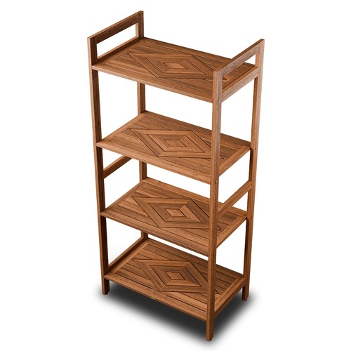 Teak shelf organizer - teak,
