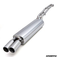 BRUSHED EXHAUST SYSTEM DOWNPIPE BACK CATBACK FOR BMW 3 SERIES E30 320i 325 85-95