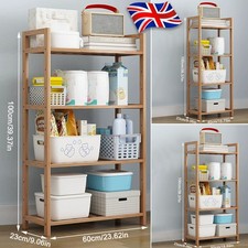 4 Tier Wooden Bookcase Storage