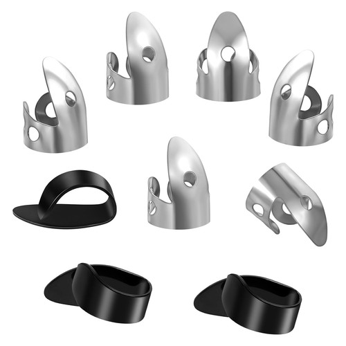 Pcs banjo picks stainless - 9,
