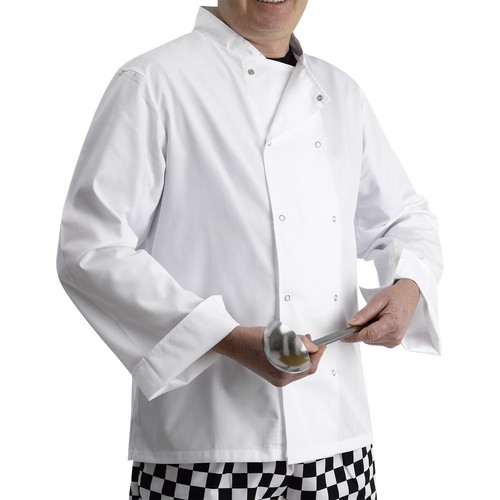 100 cotton long sleeved chefs - long,