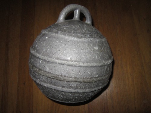 Vintage aluminum trawl net - 7",