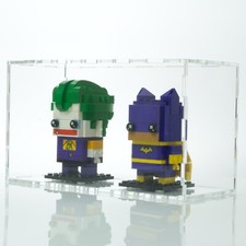 Display box for 2 LEGO BRICKHEADZ. Protects against dust and UV rays, STACKABLE