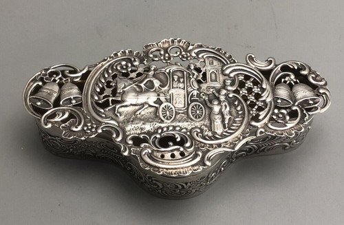 Edwardian silver potpourri - edwardian, box
