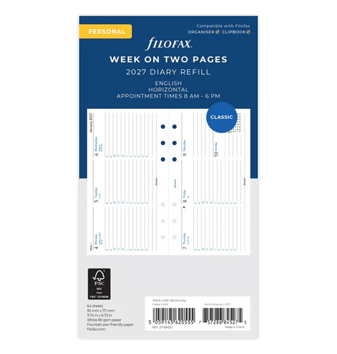 Filofax 2027 personal diary - filofax,