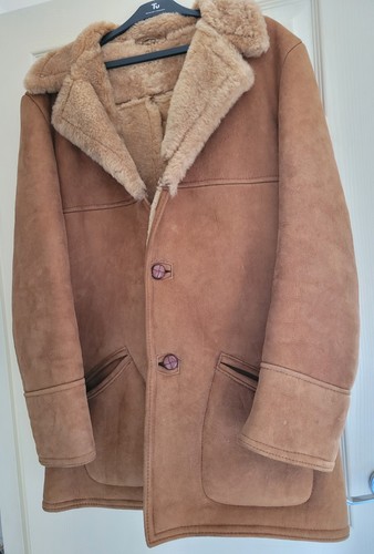 Genuine vintage sheepskin coat - genuine,